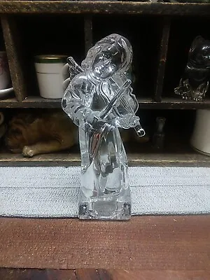 Mikasa Full Lead Crystal Angel Playing Violin Herald Collection German Made 8 T • $12.95