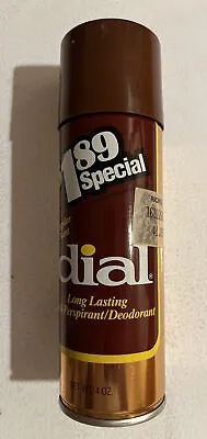 Vintage 1970's Unused Spray Can Dial Deodorant Anti-Perspirant Aerosol Tin NOS  • $29.99