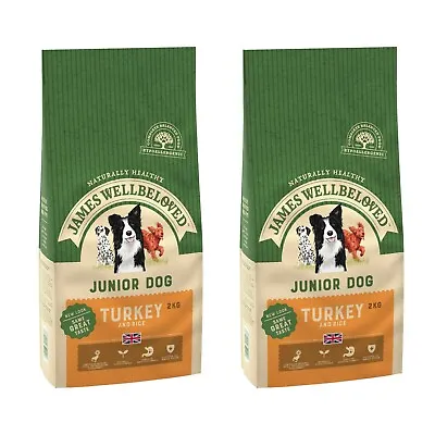 £26.15 • Buy James Wellbeloved Junior Dog Turkey & Rice Kibble Dry Dog Food Biscuits 4kg