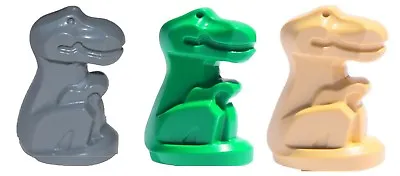 ☀️NEW Lego Lot/3 BABY T REX DINOSAUR Green Gray Tan Dino Animal Statues • $17.02