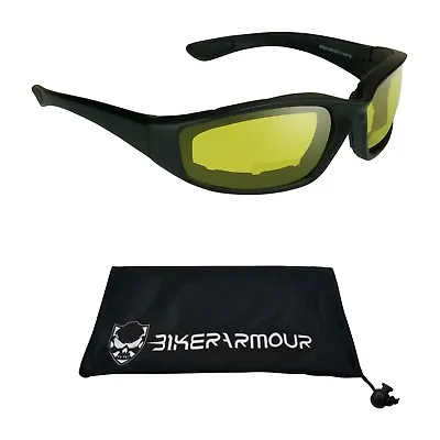 Z87 Night Vision Yellow Bifocal Motorcycle Safety Glasses Readers 1.5 2.0 2.5 3 • $17.59