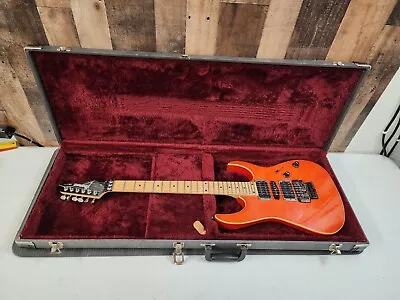 1995 Ibanez RG470 FM Electric Guitar- Orange Flame Top. With OHSC  • $585.99