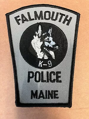K9 Canine FALLMOUTH POLICE Maine Patch B40150 • $9.99
