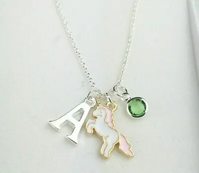 £10.50 • Buy Unicorn Necklace Personalised Gift Children Jewellery Little Girls Daughter 