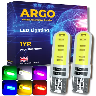 2x T10 501 Led Car Side Light Bulbs Xenon White Cob W5W Sidelight Interior Bulb • £2.94