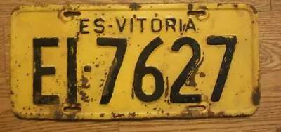 Single Brazil License Plate - Ei-7627 - Es-vitoria • $19.99