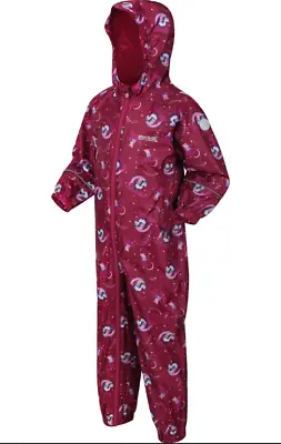 £9.95 • Buy Regatta Peppa Pig Pobble Print Waterproof Zip Up Puddle Suit (Size: 6-12 Months)