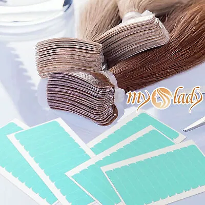 US Tape In Hair Extensions 10-100PCS Tape Adhesive Replacement Double Sided Glue • $9.72