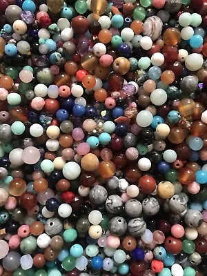 Beads For Jewellery Making. Mixed Semi Precious Czech Glass Beads And Charms  • £5.50
