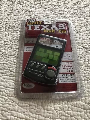 No Limit Texas Hold'em Poker Handheld Video Game • $16.99