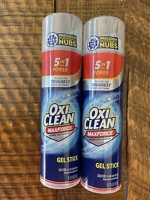 OXI CLEAN 6.2 Oz MaxForce 5 In 1 Power Laundry Stain Remover GEL STICK 2 Pack • $21