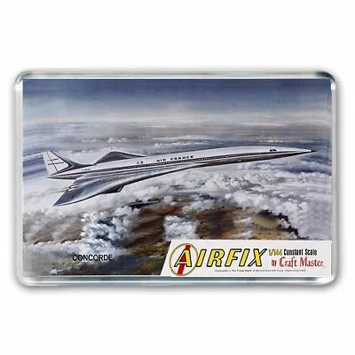 £1.99 • Buy Retro Airliner - Air France Concorde  - Airfix Kit Box Art  Jumbo Fridge Magnet 