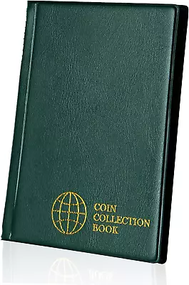 Coin Collection Album 60 Pockets - 4.5x4.5cm/1.8x1.8 Inch Coin Holder Book Coin • £10.07