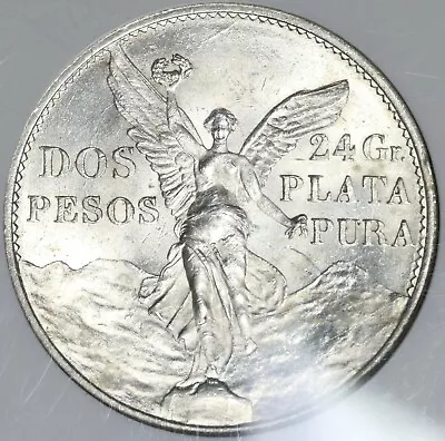 1921 NGC MS 64 Mexico 2 Dos Pesos Independence Centennial Silver Coin (21011701C • $2399