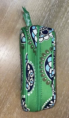 Vera Bradley Zip Top Eyeglass Case Cupcake Green Floral • $12