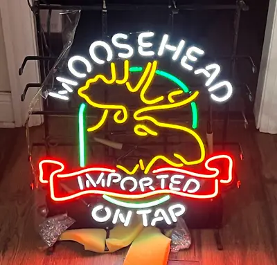 Moosehead Imported On Tap Neon Sign 24 X20  Light Lamp Garage Cave Artwork SY • $239.89