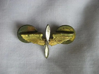 Vintage Aviator Pin With Wing And Propeller  • $12.95