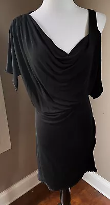 Michelle Jonas Women's Travel Wear LBD Ruched Sheath Dress Size Large NWT • $29.99