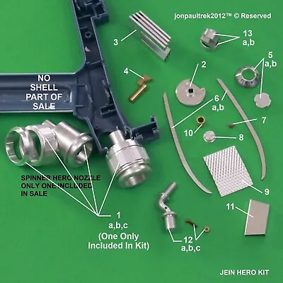 Star Trek TOS GREG JEIN HERO PHASER 20 PART METAL UPGRADE KIT D STINES • $80.10