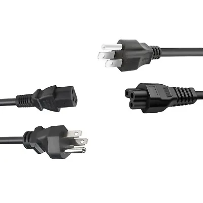 SatelliteSale Heavy-Duty Power Cable Male NEMA 5-15P To Female C5 Or C13/C14 • $10.99