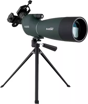 SV28 Spotting Scopes With TripodHunting25-75X70AngledWaterproofRange Shooti • $84.99