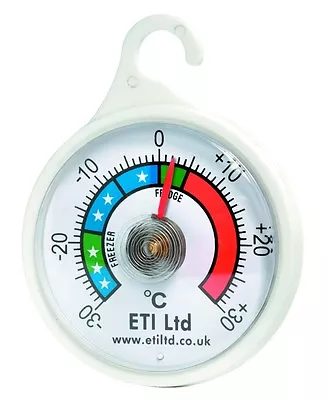 £3.75 • Buy Dial Fridge/Freezer Thermometer/Kitchen Appliance - With Hanging Hook