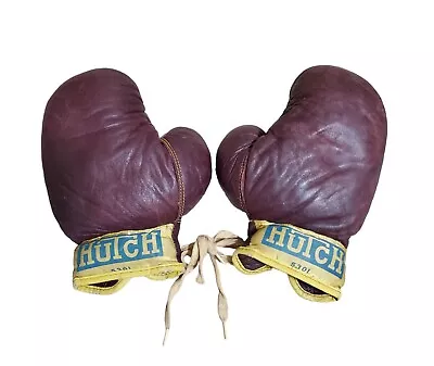 Hutch Boxing Gloves 530L Collector Prop Display Vintage Garage Art Man Cave • $24.99