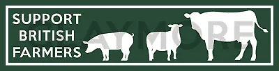 British Farmer Car Sticker Tractor Massey Ferguson Barn Stable Farm Field Cow • £2.90