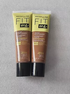 2-Maybelline Fit Me Tinted Moisturizer With Aloe For All Skin Types Shade #355 • $9.99