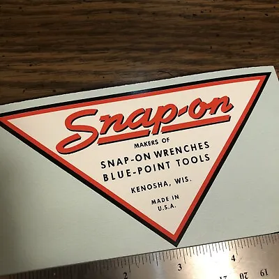 Compatible With Decal For Vintage Snap On  Tool Box Triangle Shape Large 6”  1 • $21.75