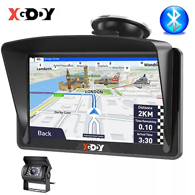 XGODY 7'' Truck GPS Navigation With Reverse Camera Bluetooth Car Sat Nav AU Map • $74.99