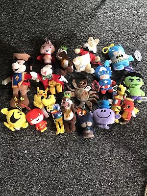 Job Lot Mixed Bundle X18 Plush Soft Toys Marvel- Dc - Micky Mouse + More Vg-EX • £0.99