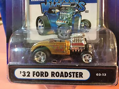 Muscle Machines 1932 Ford Roadster 1/64 DIECAST - 32 STREETROD BLOWER - 03-13 • $5.99