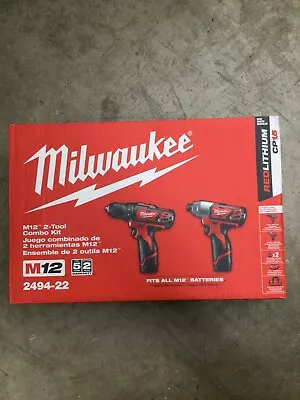 Milwaukee M12 2-Tool Combo Kit 2494-22 NIB OBO • $139.95