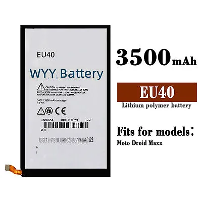New Phone Battery Replacement EU40 For Moto Ultra Droid XT1080 3500mAh +Tools • $19.99