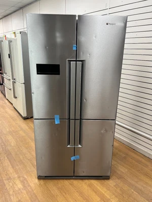 £599 • Buy Hotpoint Quattro  HPSN 4T Fridge Freezer In Silver Inox