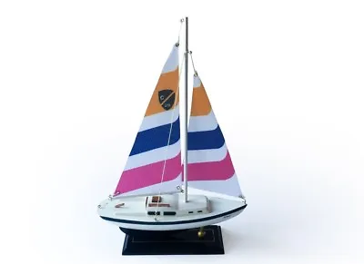 Columbia Wooden Nautical Sail Boat Ship Model 16 -1 • $22.99