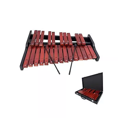 25 Note Glockenspiel Xylophone Percussion Instrument W/ Mallets & Carrying Bag • $110