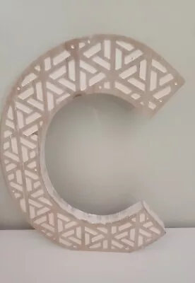 Large Wooden Capital C Alphabet Wall Display 12  • $10