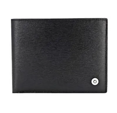 MONT BLANC Men's Leather Half Wallet - 6cc (38036) • $80.09