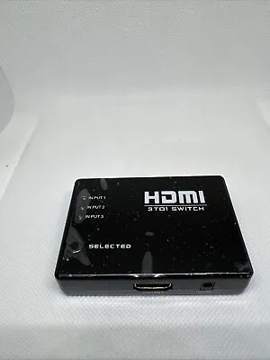 HDMI 3 To 1 High Performance Switch 3 Port Amplifier Selector W/ Remote Control  • $8.95