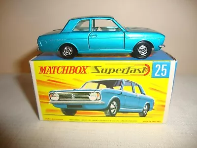 MATCHBOX SUPERFAST 25A FORD CORTINA GT - EXCELLENT In Original F BOX • £39