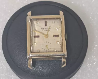 Vintage Mens 10K RGP Mechanical Watch Geneva • $20