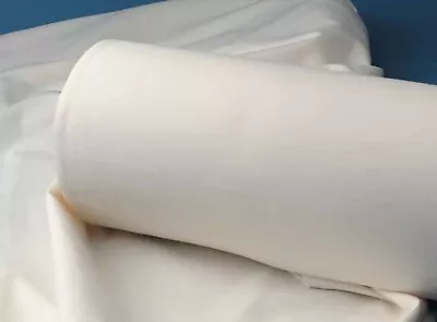 £6.45 • Buy Poly Cotton Curtain Lining Twill Fabric | Per Metre | Extra Wide 108  | IVORY