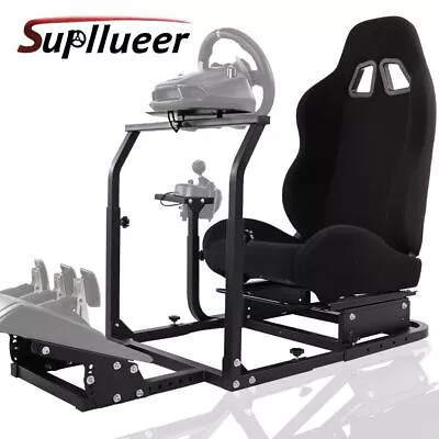 Supllueer Racing Simulator Cockpit Wheel Stand Or Seat Fit Logitech G920 G29 • £249.99