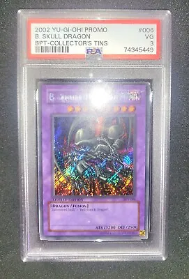 Yu-Gi-Oh! 2002 Promo B. Skull Dragon BPT Collector's Tins Card PSA 3 • $45