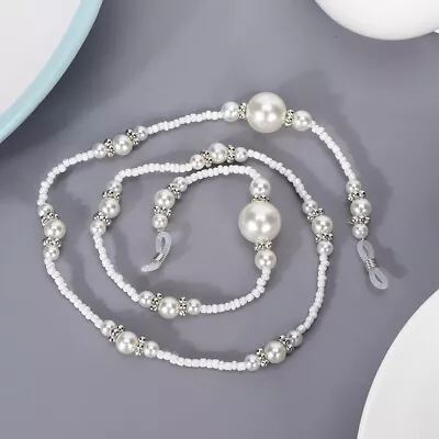 $6.75 • Buy Elegant Pearl Eyeglass Glasses Strap Sunglasses Chain Beaded Cord Neck Lanyard