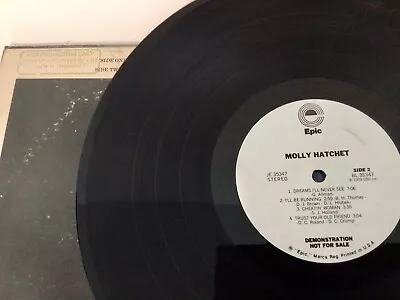 Demo Promo Classic Rock MOLLY HATCHET  White Label 1978 W/Orig. Inner Sleeve • $24