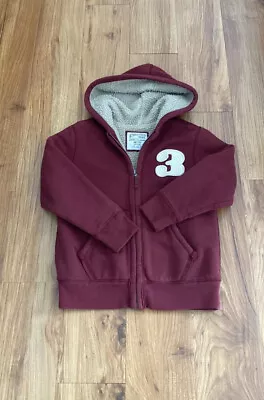 £20.22 • Buy THE CHILDRENS PLACE SHERPA FULL ZIP HOODIE BOYS 7-8 Maroon