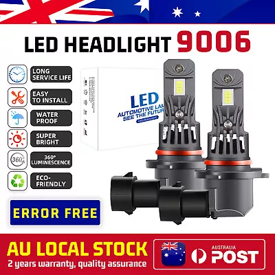 9006 HB4 LED 6000K No Error Headlight Bulbs High Low Beam Super White 90000LM • $37.99